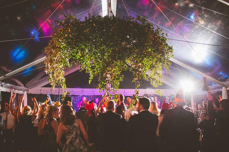 Cascading Ivy Draped Chandelier