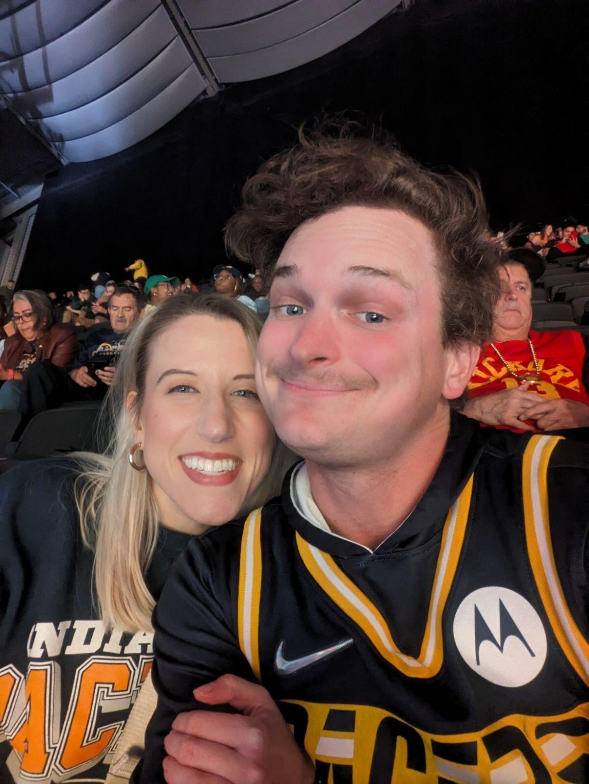 Our first of many Pacers games together :)
