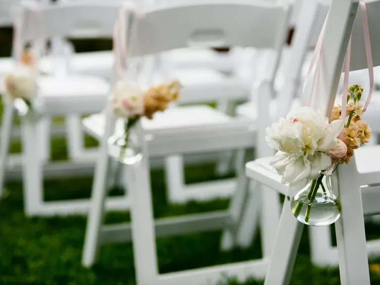 Peony Aisle Markers