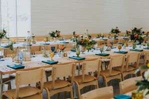 Gold Lanterns and Lush Cascading Centerpieces