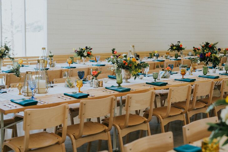 Gold Lanterns and Lush Cascading Centerpieces