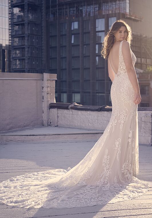 Maggie Sottero ESTELLA Sheath Wedding Dress - 7