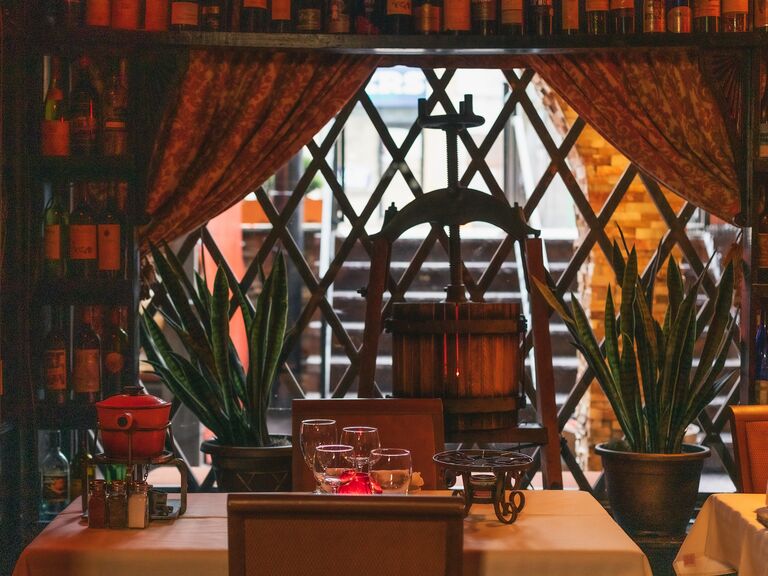 A romantic setting at Geja's Cafe, Lincoln Park