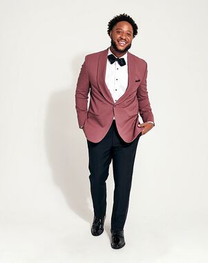 The Black Tux Rose Shawl Jacket Tuxedo Pink Tuxedo