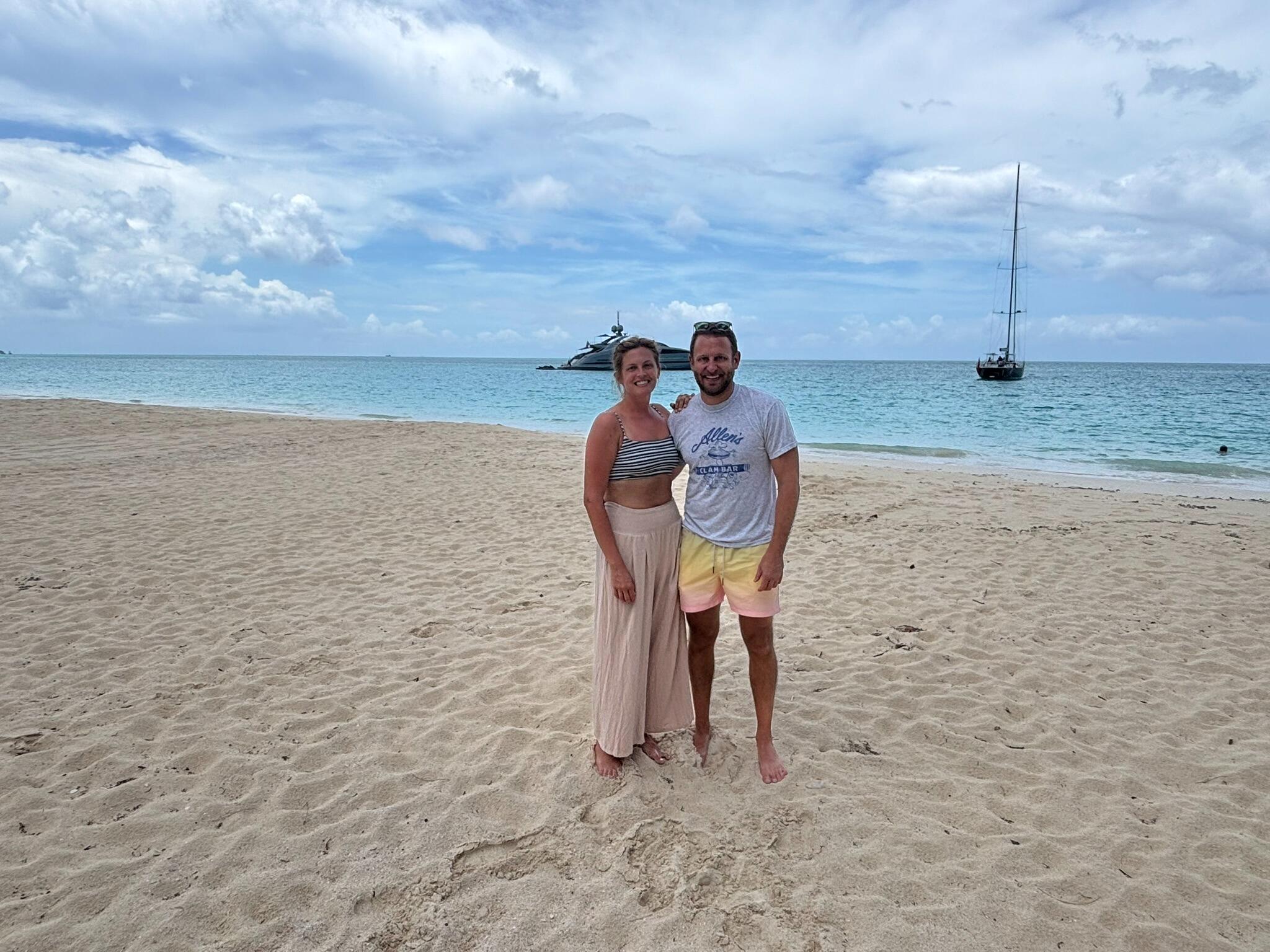 Bahamas!
In keeping with their August trip tradition, Mimi and Matt escaped to the Bahamas for a week. Matt tried (unsuccessfully) to convince a Bahamian band to travel to Vermont for the wedding. 