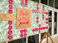 Floral seating chart