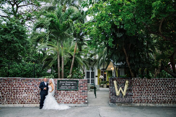 “Bryan and I selected Hemingway Home for its history and charm and we loved the idea that it would be exclusively ours for the wedding ceremony and reception,” Lona says.