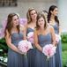 Dark Gray Watters Bridesmaid Dresses