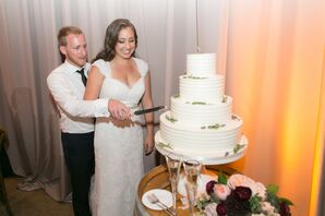 Classic Four-Tiered Ivory Wedding Cake