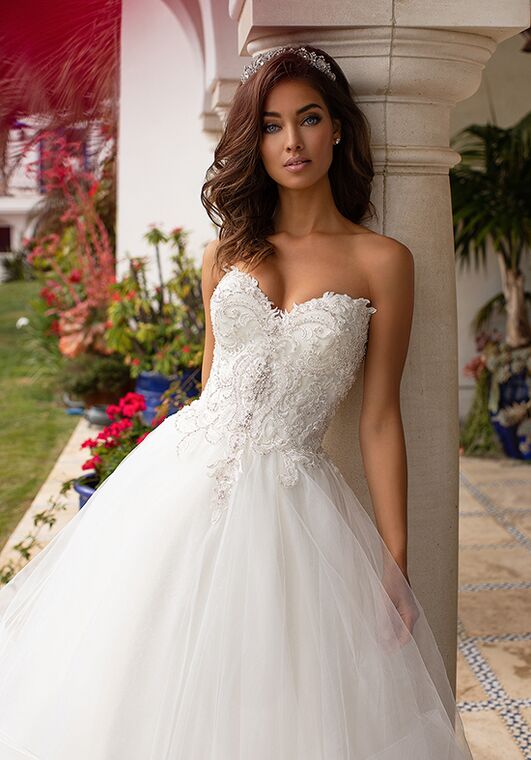 Moonlight Couture H1393 Ball Gown Wedding Dress - 2