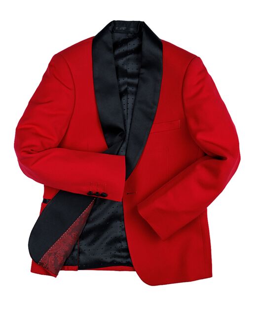 BLACKTIE "London" Kids Red Tuxedo (5-Piece Set) Flower Girl Dress and Ring Bearer Outfit - 7
