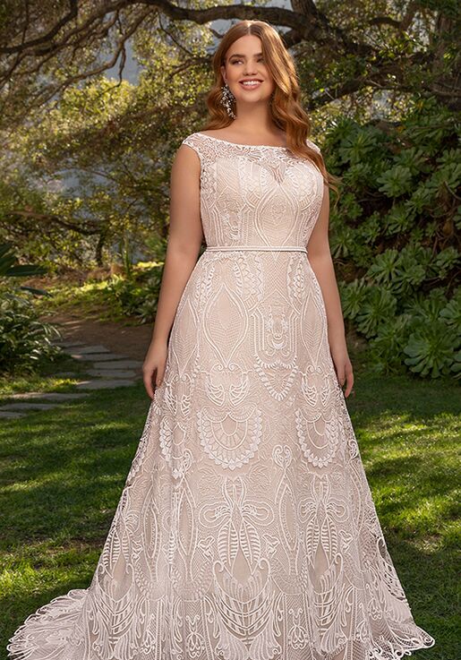 Beloved by Casablanca Bridal BL303 Ember A-Line Wedding Dress - 6