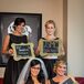 Black and Gold Chalkboard Bridesmaid Signs