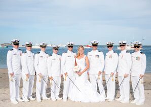 Kendall and Greg Military Uniform Wedding
