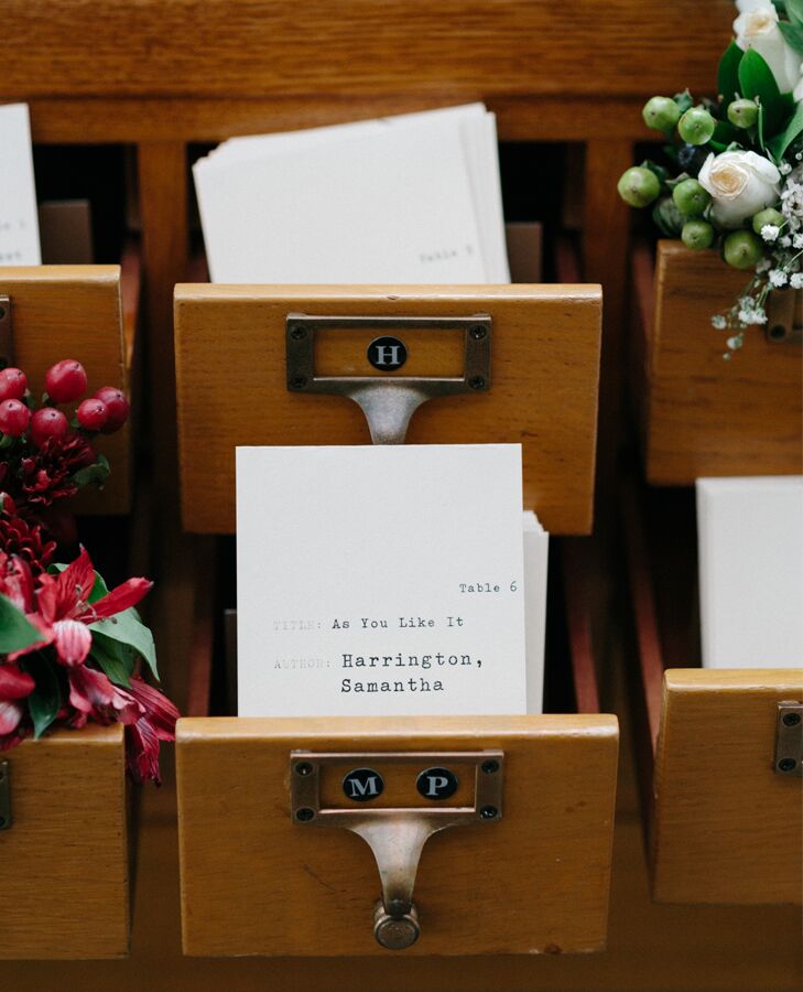 books wedding decor 