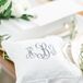 Monogrammed Wedding Ring Pillow