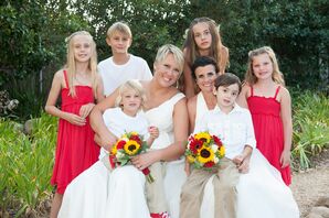 Red and White Wedding Party
