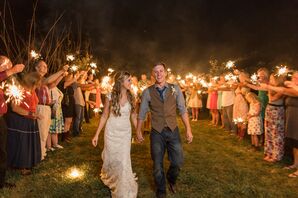 Wrangler Jeans and Brown Vest Groom's Attire