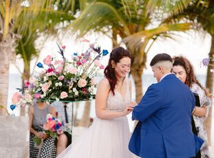Since they’re both designers, Marisa (Mari) Suárez-Orozco (35 and a floral, stationery and event designer) and Janette (Jan) Banner (41 and a carpent