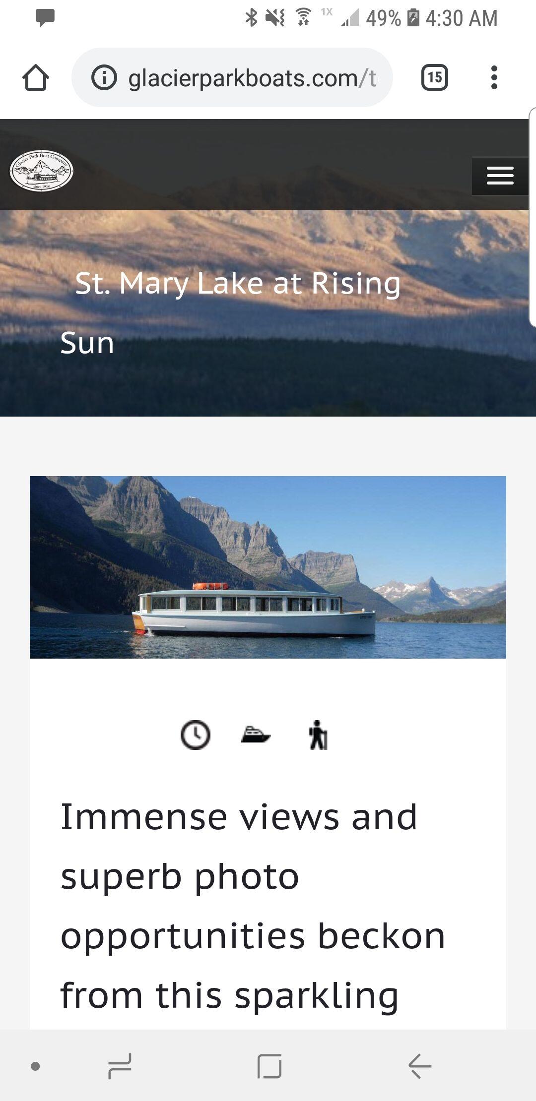 Picture of glacier park boat tours