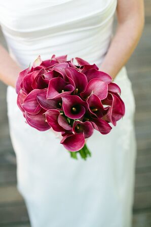 Fuchsia Calla Lily Bridal Bouquet