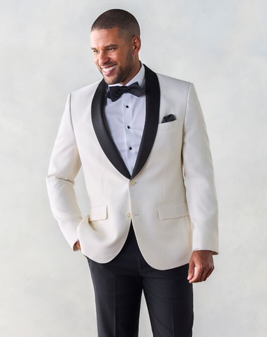 The Black Tux Contrast Shawl Jacket Tuxedo Wedding Tuxedo | The Knot