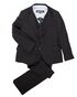 BLACKTIE "Liam" Onyx Black Suit (5-Piece Set) Flower Girl Dress and Ring Bearer Outfit - thumbnail - 7