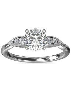 Blue Nile Round Cut Engagement Ring