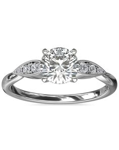 Blue Nile Round Cut Engagement Ring