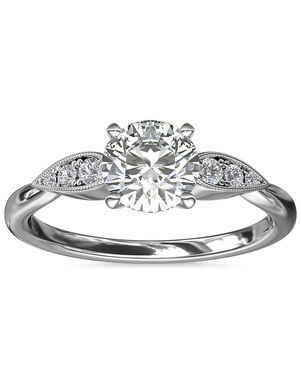 Blue Nile Round Cut Engagement Ring