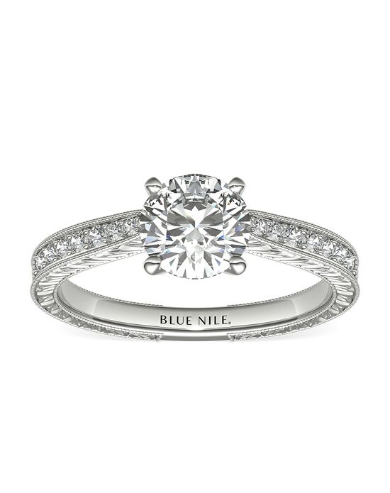 Blue Nile Round Cut Engagement Ring - 1
