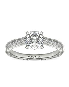 Blue Nile Round Cut Engagement Ring
