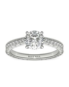 Blue Nile Round Cut Engagement Ring