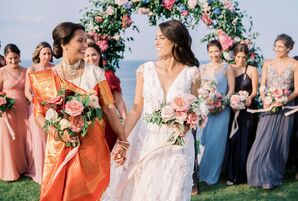 Wedding Party Portrait at The Cliff House in Cape Neddick, Maine
