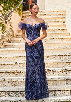 Ivonne D. 122D64 Blue Mother Of The Bride Dress