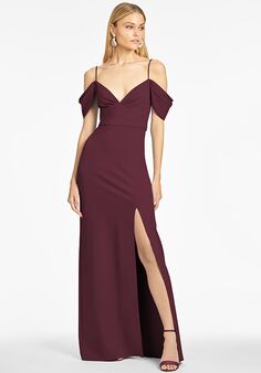 Sachin & Babi Brittany Gown - Deep Wine Sweetheart Bridesmaid Dress