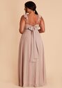 Birdy Grey Doris Dress in Chiffon Taupe V-Neck Bridesmaid Dress - thumbnail - 5