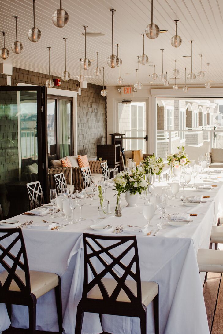 Reception Table at The Reeds at Shelter Haven in Stone Harbor, New Jersey