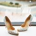 Christian Louboutin Gold Spike Pumps