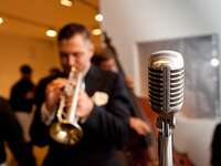 Wedding musician playing trumpet 