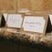 Kraft Paper and Plum Printed Escort Cards