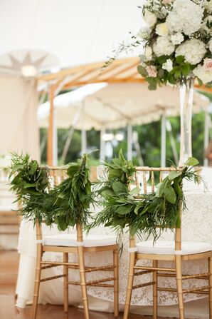 Lush Garland Chair Decorations