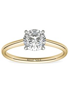 Blue Nile Round Cut Engagement Ring