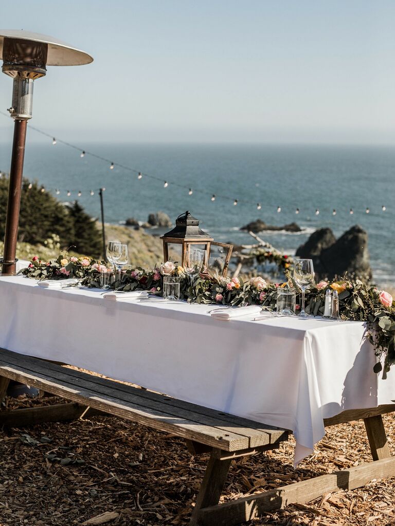 Camping wedding venue in Muir Beach, California.