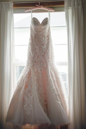 Allure Strapless Lace Wedding Dress