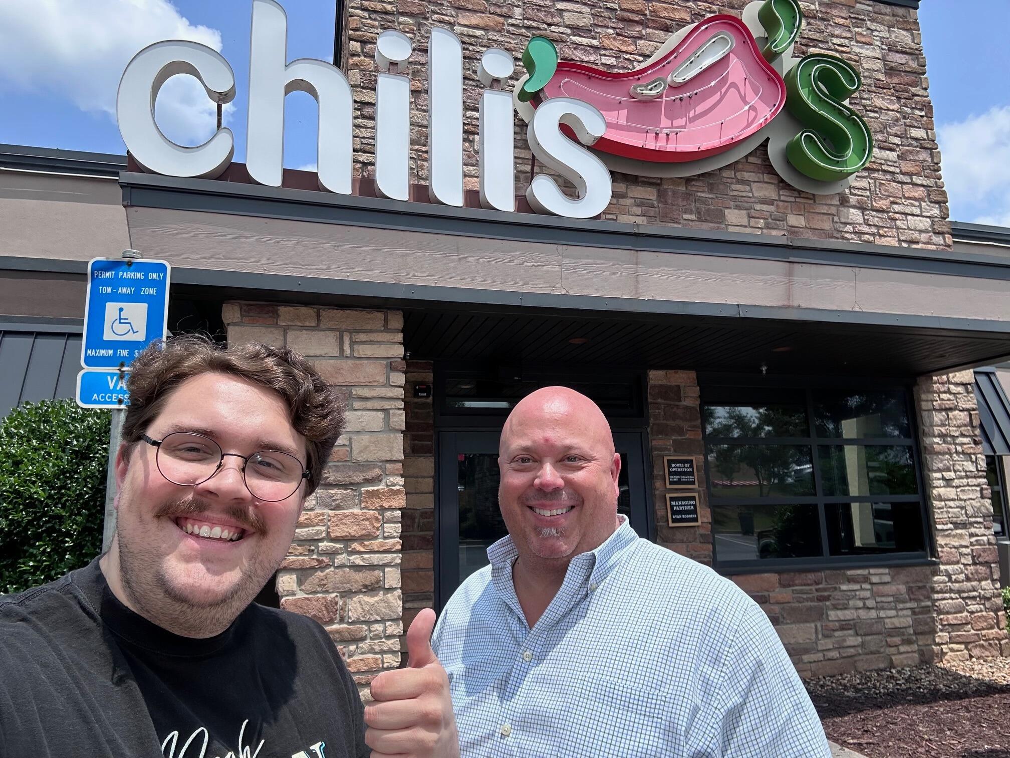 The first step of this plan was for John to drive to Georgia to meet Mr. Bounds for lunch.  Can you imagine a more fitting scene for John to ask for his blessing at a Chilis?
