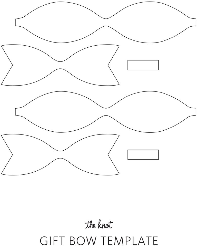 How to make a paper bow template