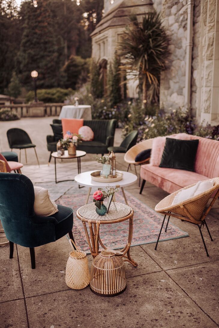 Modern, Glamorous Lounge Furniture in Jewel-Toned Colors