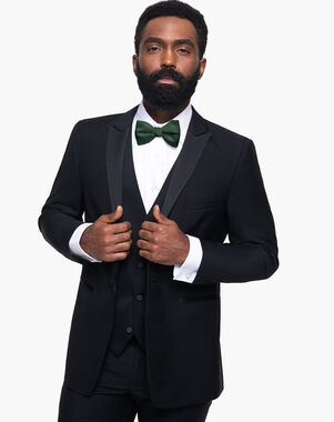 Generation Tux Black Peak Lapel Tuxedo Black Tuxedo