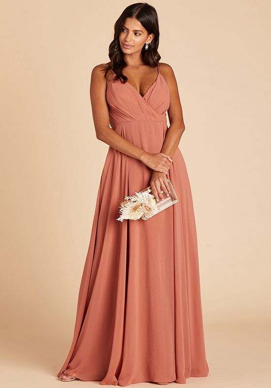 Birdy Grey Kaia Dress in Terracotta V-Neck Bridesmaid Dress - 1